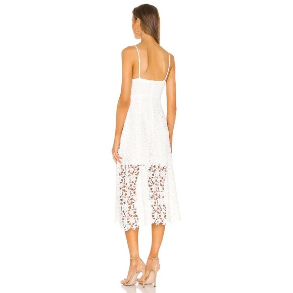 ASTR the Label Lace A-Line‎ White Midi Dress Size Small - Picture 2 of 10
